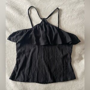 Reitmans | Black Embroidered Flowy Top